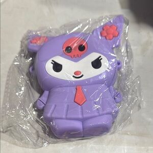 Cute Purple Character Silicone Coin Purse for Kids